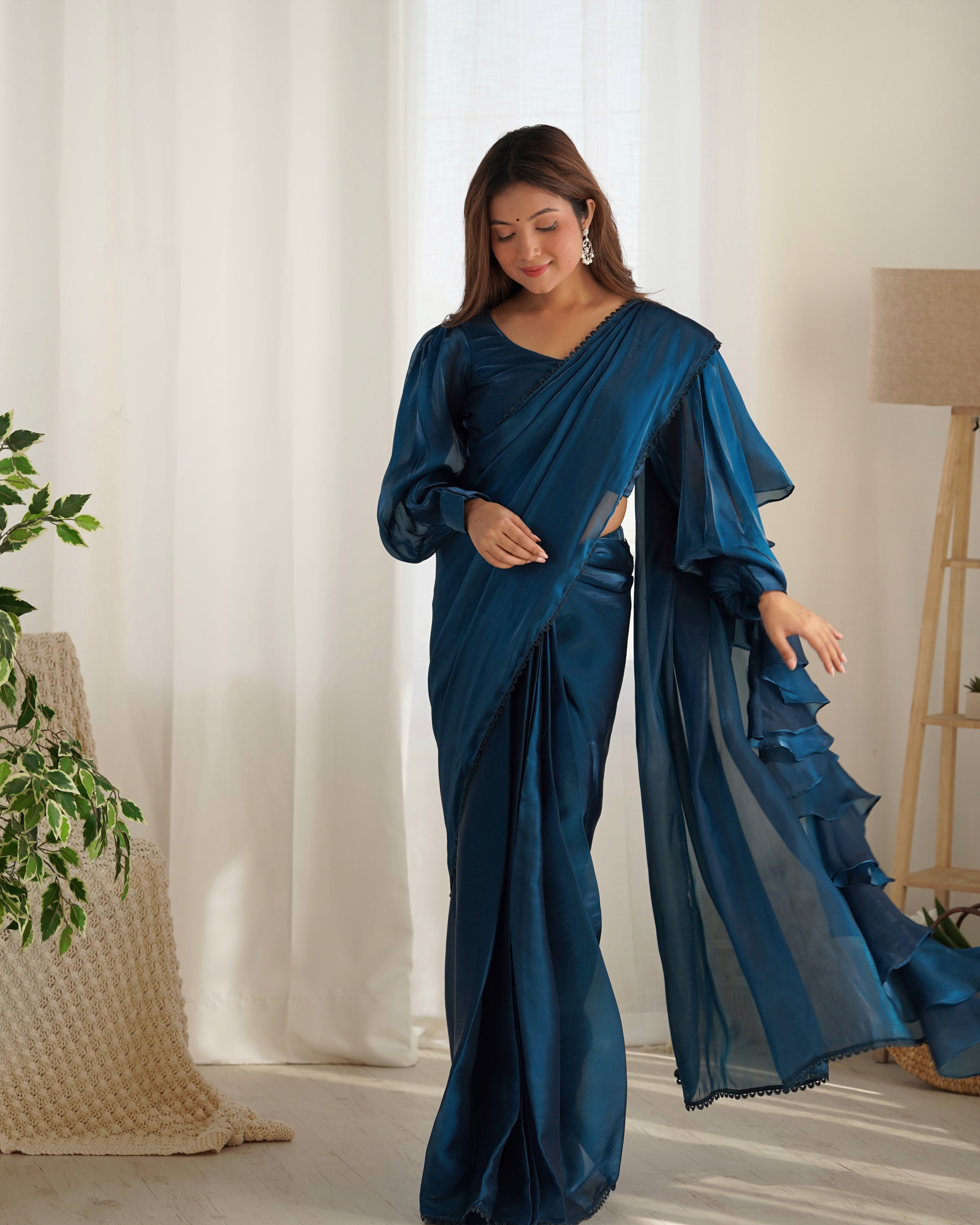 Ready To Wear Saree With Premium Quality Organja Saree